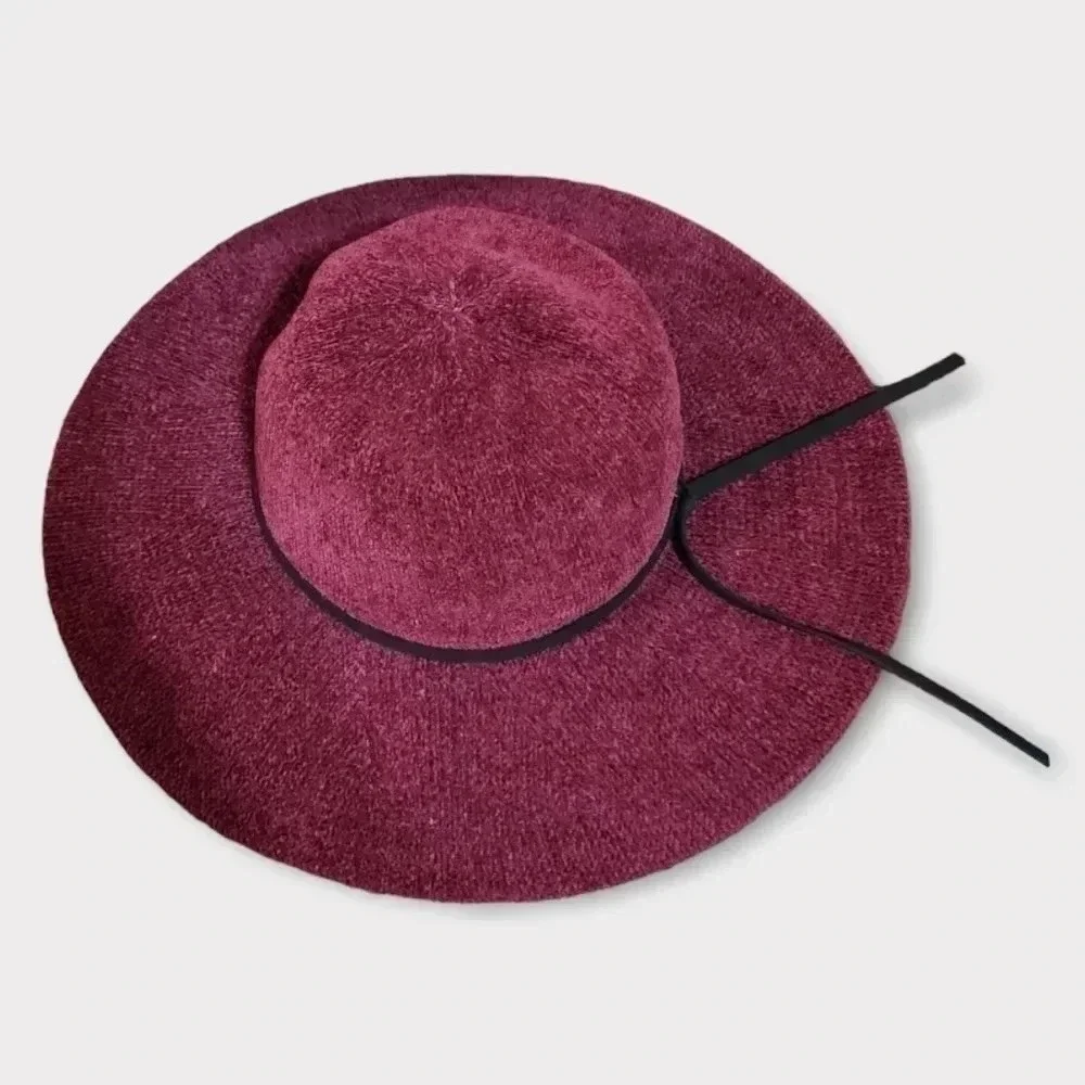 Marcus Adler- Polyester Wide Brim Burgandy Hat